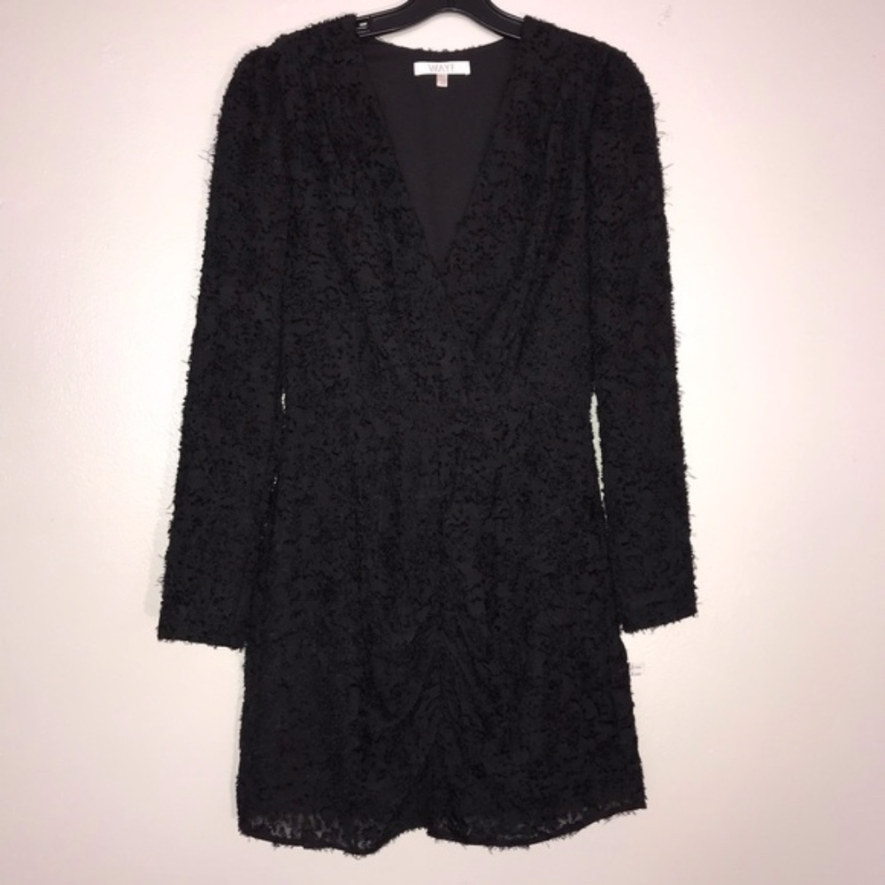 WAYF Rae Puff-Sleeve Ruched Minidress - Picture 3 of 4